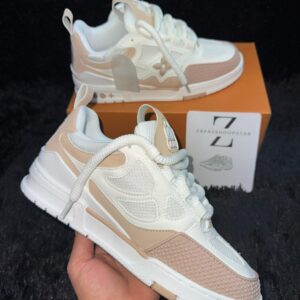 LV TRAINER WHITE-BROWN