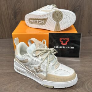 LV TRAINER WHITE-BROWN
